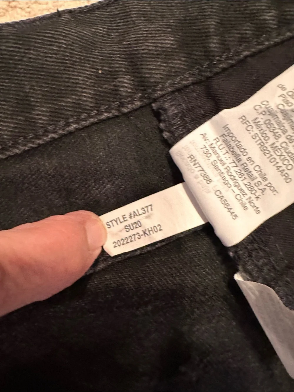 Madewell Black Denim Mini Skirt with Front Zipper - Picture 11 of 11